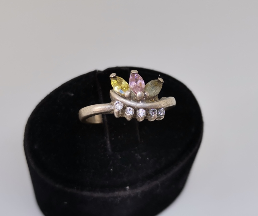 FASETA KESİM MARGAZİT TAŞLI GÜMÜŞ YÜZÜK