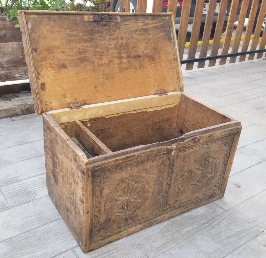 EL OYMA İŞÇİLİKLİ OSMANLI DÖNEMİ NADİR TİPTE KASTAMONU GELİN SANDIĞI