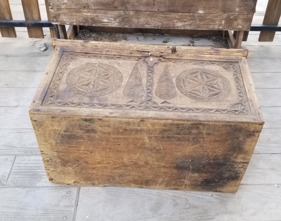 EL OYMA İŞÇİLİKLİ OSMANLI DÖNEMİ NADİR TİPTE KASTAMONU GELİN SANDIĞI