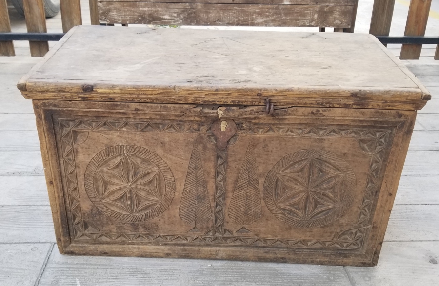 EL OYMA İŞÇİLİKLİ OSMANLI DÖNEMİ NADİR TİPTE KASTAMONU GELİN SANDIĞI