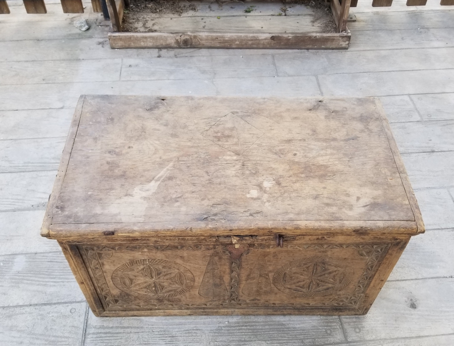 EL OYMA İŞÇİLİKLİ OSMANLI DÖNEMİ NADİR TİPTE KASTAMONU GELİN SANDIĞI