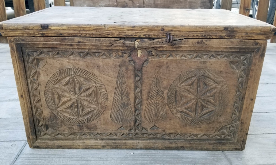 EL OYMA İŞÇİLİKLİ OSMANLI DÖNEMİ NADİR TİPTE KASTAMONU GELİN SANDIĞI