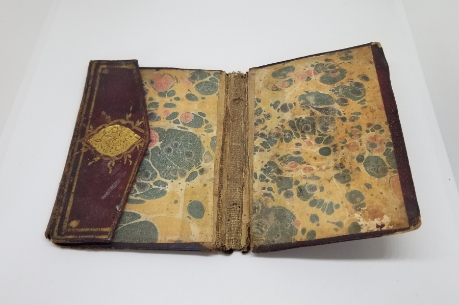 DERİ ÜZERİ ALTIN VARAKLI OSMANLI DÖNEMİ ENAM-I ŞERİF KABI