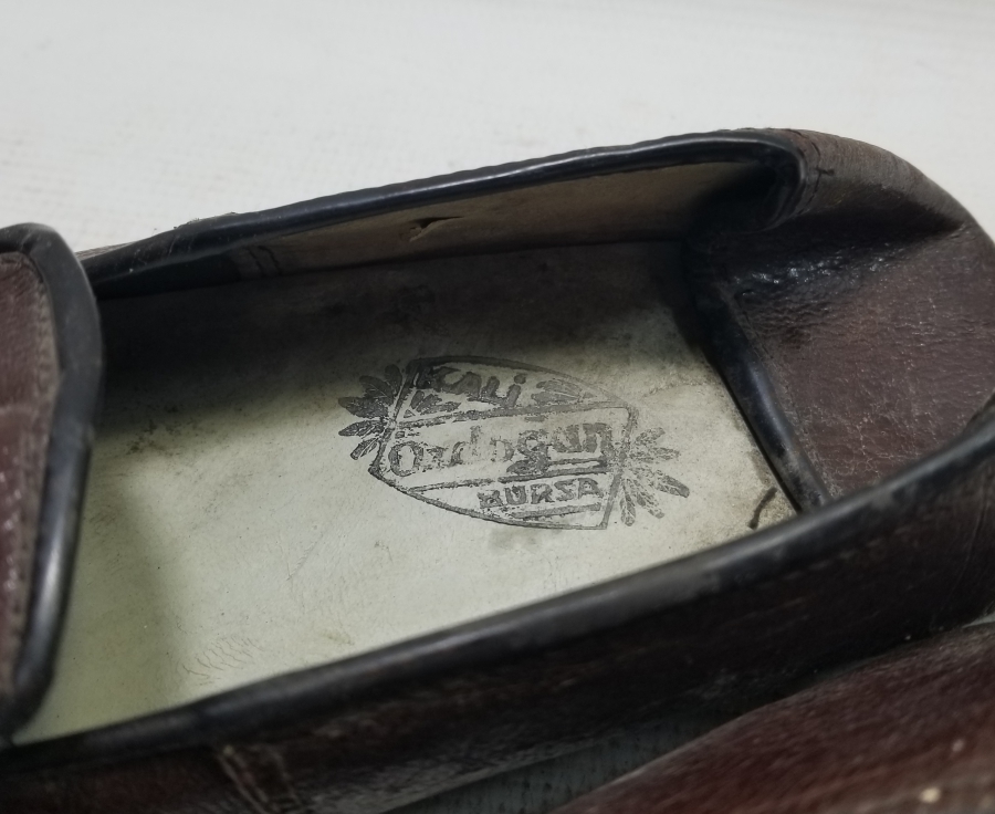 KULLANILMAMIŞ BURSA İŞİ DERİ ANTİKA AYAKKABI