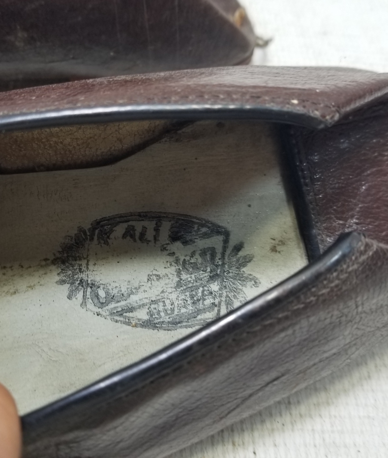 KULLANILMAMIŞ BURSA İŞİ DERİ ANTİKA AYAKKABI
