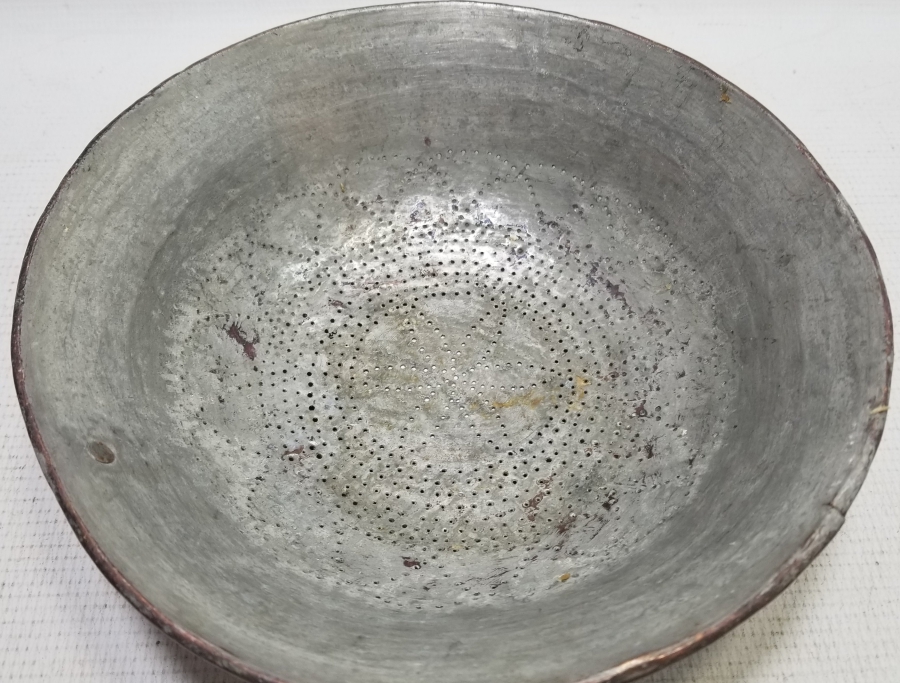 OSMANLI DÖNEMİ EL YAPIMI NADİR BAKIR SÜZGEÇ
