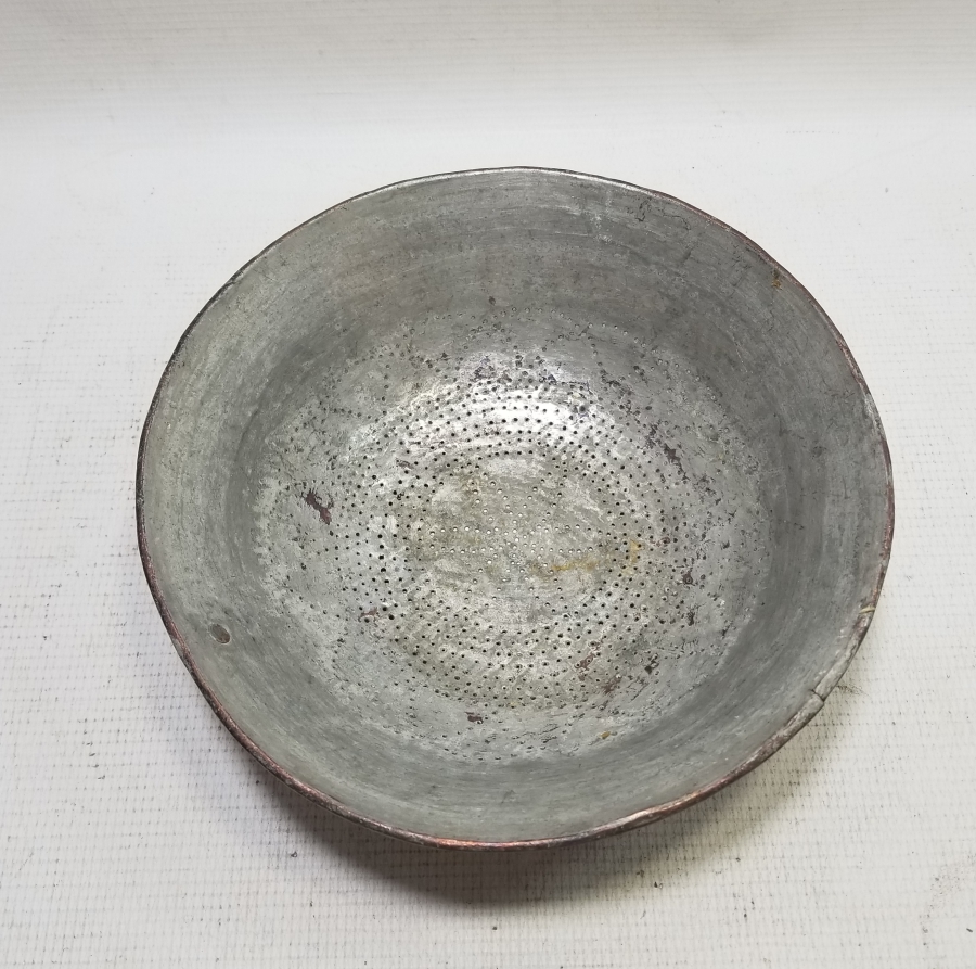 OSMANLI DÖNEMİ EL YAPIMI NADİR BAKIR SÜZGEÇ