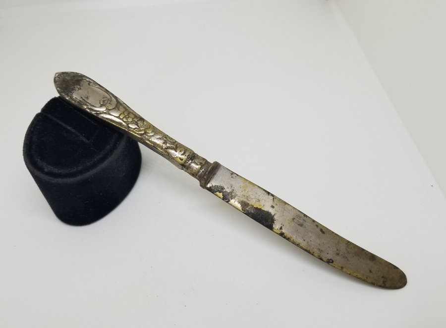 GÜMÜŞ KAPLAMA ANTİKA YEMEK BIÇAĞI