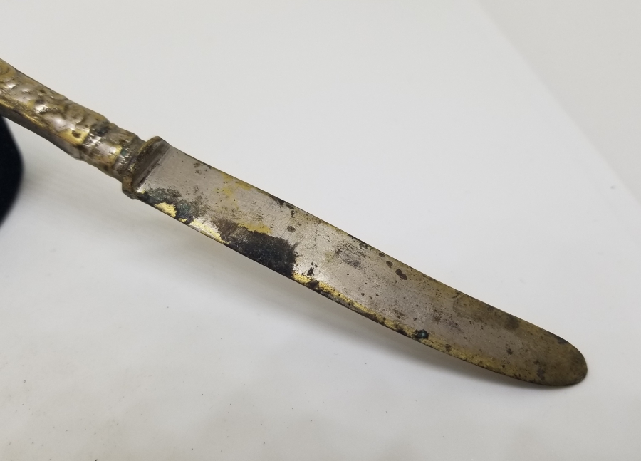 GÜMÜŞ KAPLAMA ANTİKA YEMEK BIÇAĞI