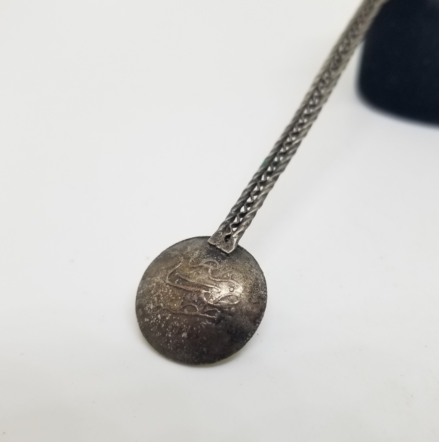 GÜMÜŞ KAPLAMA TELKARİ İŞÇİLİKLİ OSMANLI DÖNEMİ ÇAY KAŞIĞI