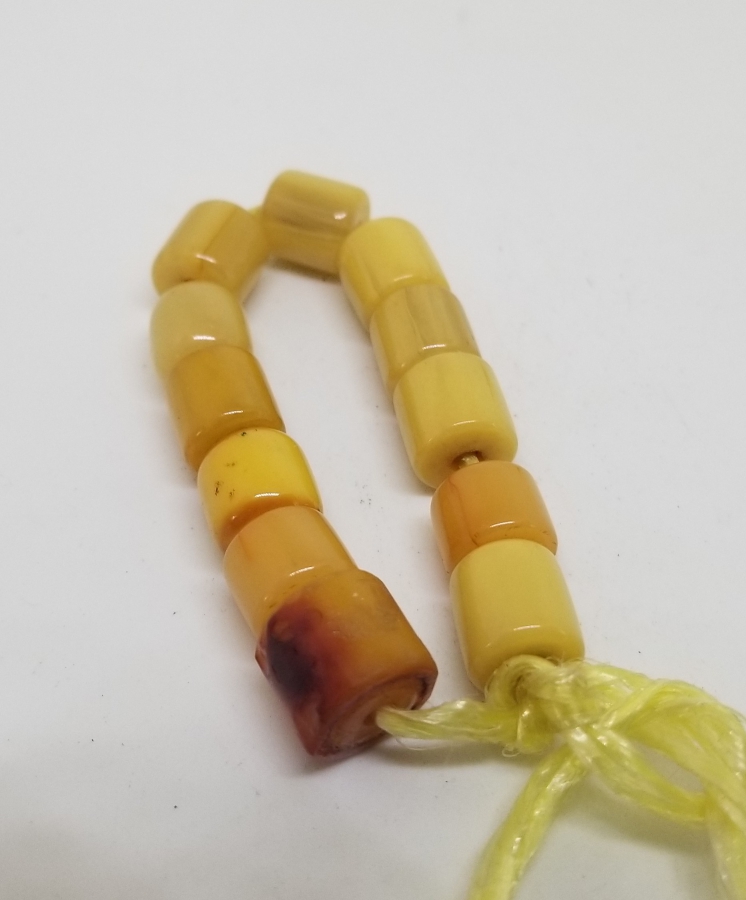 OSMANLI DÖNEMİ NADİR LİMONİ BAĞA TESPİH HABBELERİ LOTU