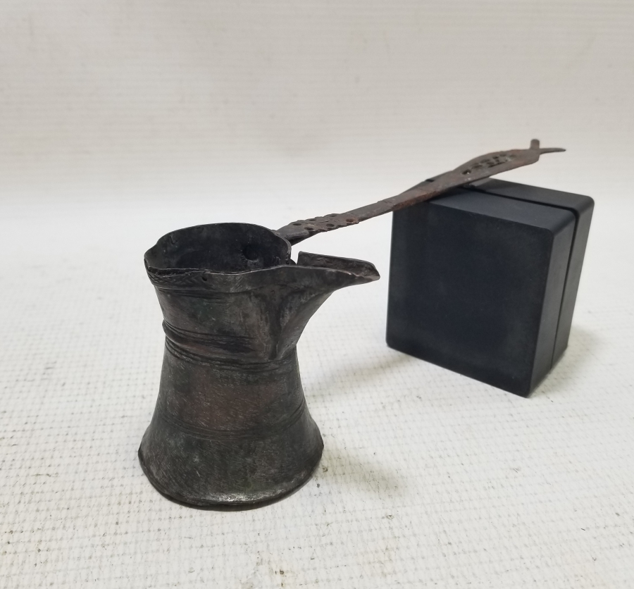 OSMANLI DÖNEMİ EL YAPIMI EDİRNE İŞİ NADİR KAHVE CEZVESİ