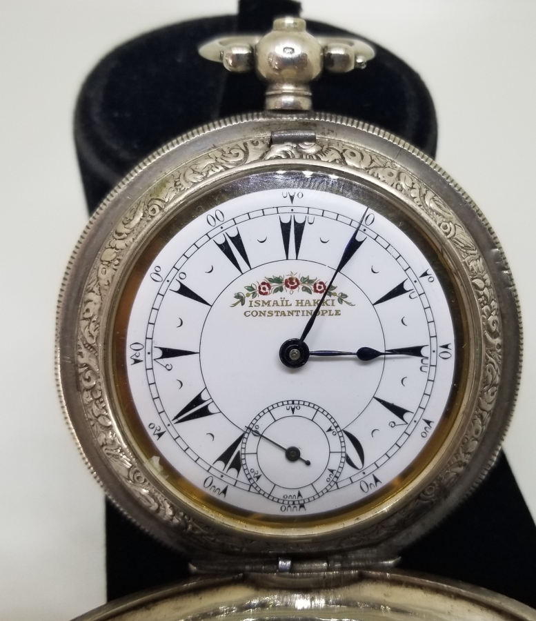 OSMANLI DÖNEMİ KİŞİYE ÖZEL YAPILMIŞ GÜMÜŞ CEP SAATİ