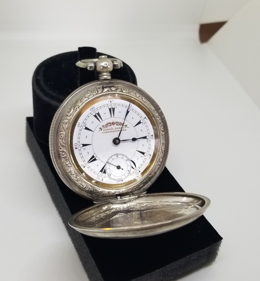 OSMANLI DÖNEMİ KİŞİYE ÖZEL YAPILMIŞ GÜMÜŞ CEP SAATİ