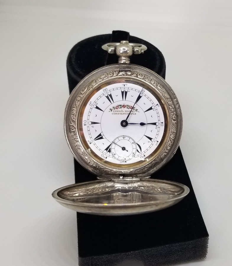 OSMANLI DÖNEMİ KİŞİYE ÖZEL YAPILMIŞ GÜMÜŞ CEP SAATİ