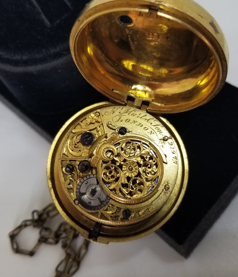 NADİR TİPTE N.HART&SON YAPIMI OSMANLI DÖNEMİ TOMBAK KASA PRIOR CEP SAATİ