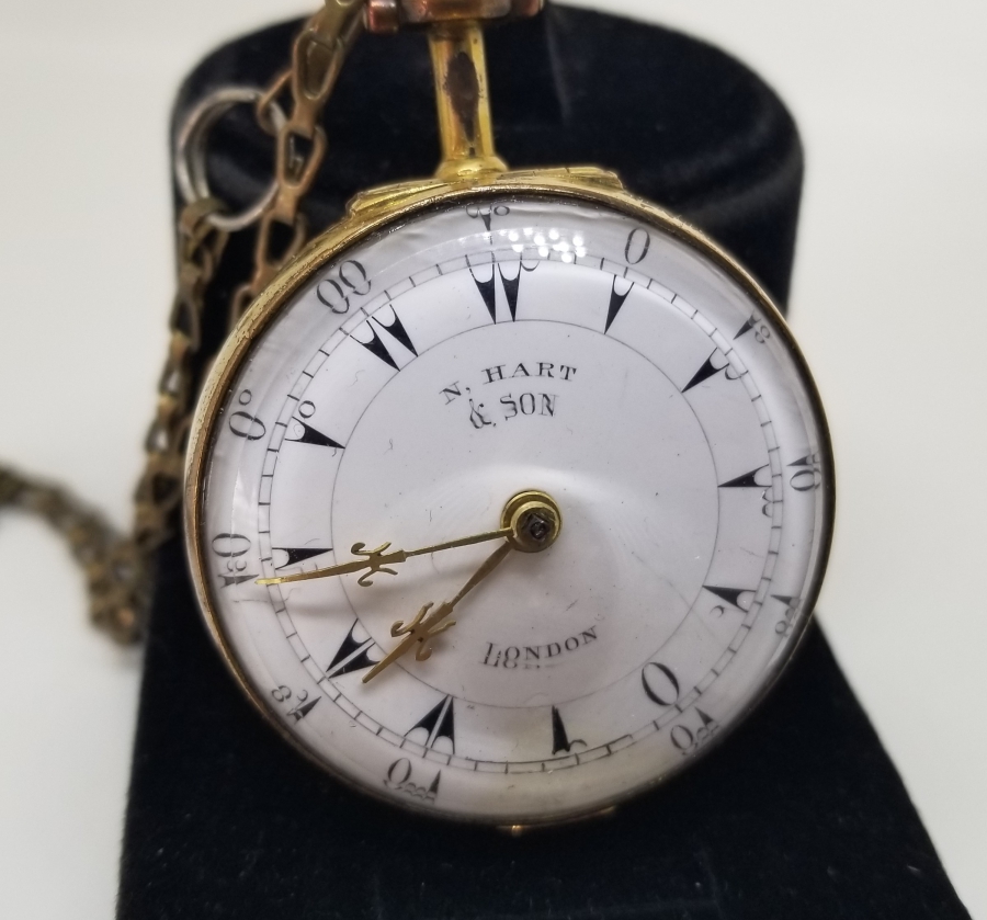 NADİR TİPTE N.HART&SON YAPIMI OSMANLI DÖNEMİ TOMBAK KASA PRIOR CEP SAATİ