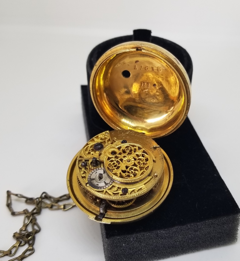 NADİR TİPTE N.HART&SON YAPIMI OSMANLI DÖNEMİ TOMBAK KASA PRIOR CEP SAATİ