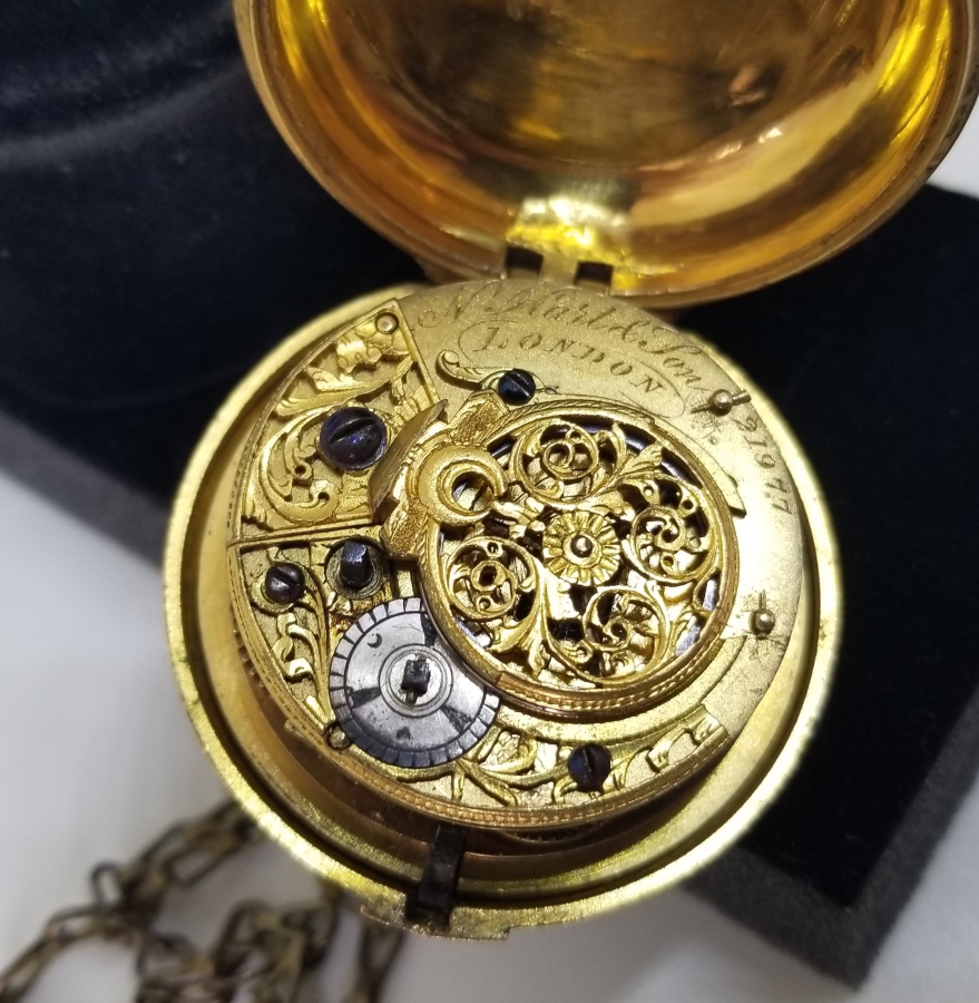 NADİR TİPTE N.HART&SON YAPIMI OSMANLI DÖNEMİ TOMBAK KASA PRIOR CEP SAATİ