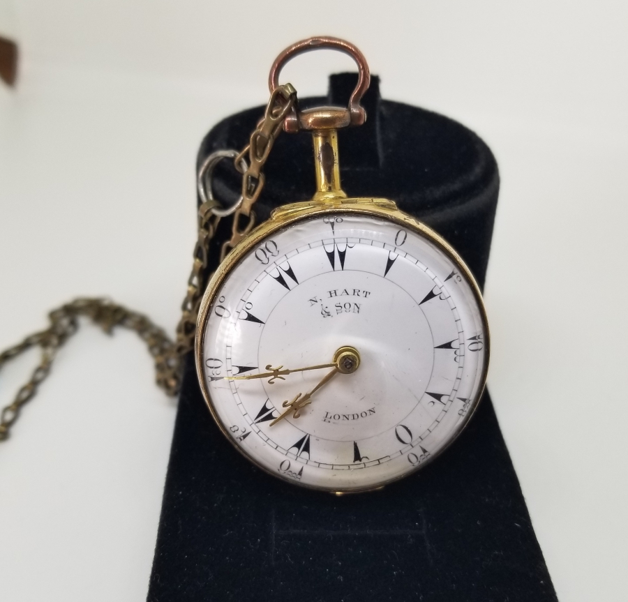 NADİR TİPTE N.HART&SON YAPIMI OSMANLI DÖNEMİ TOMBAK KASA PRIOR CEP SAATİ