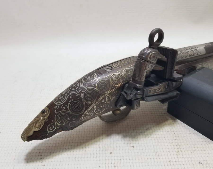 TAMAMI GÜMÜŞ İŞLEMELİ ÇOK NADİR OSMANLI DÖNEMİ PİŞTOV