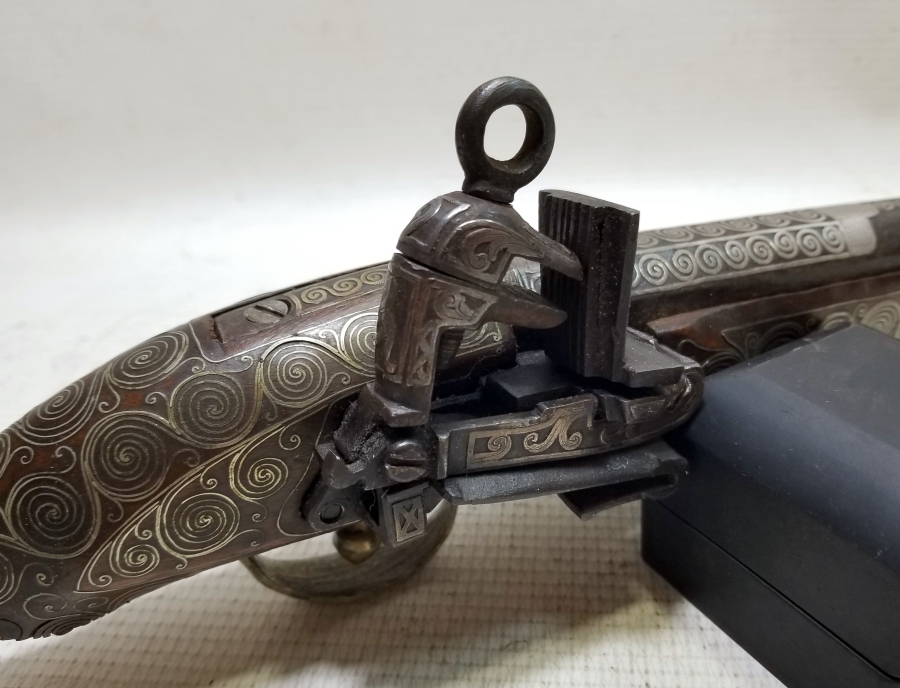 TAMAMI GÜMÜŞ İŞLEMELİ ÇOK NADİR OSMANLI DÖNEMİ PİŞTOV