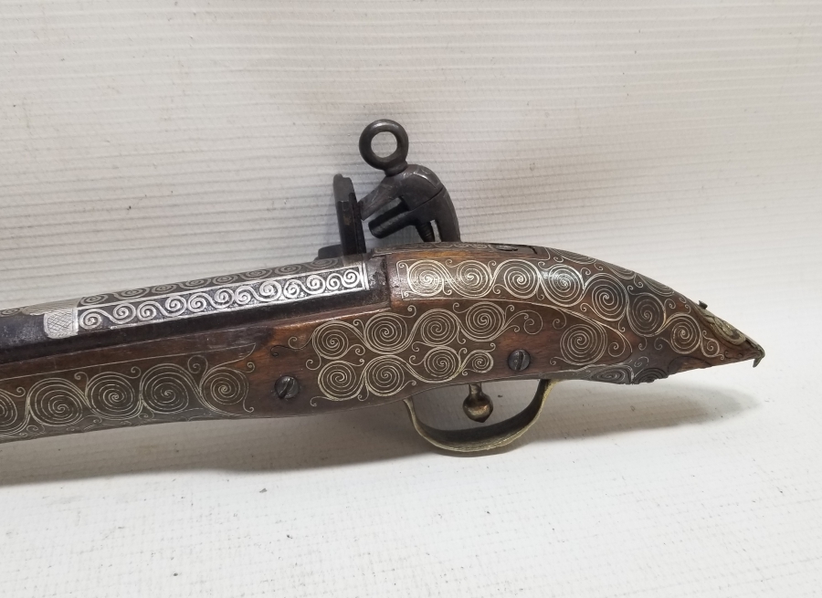 TAMAMI GÜMÜŞ İŞLEMELİ ÇOK NADİR OSMANLI DÖNEMİ PİŞTOV