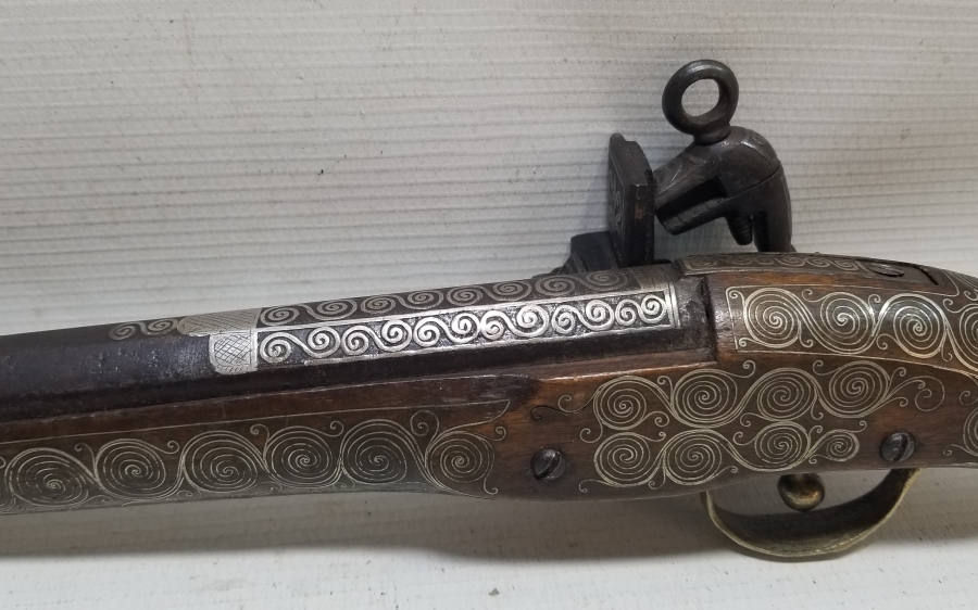 TAMAMI GÜMÜŞ İŞLEMELİ ÇOK NADİR OSMANLI DÖNEMİ PİŞTOV