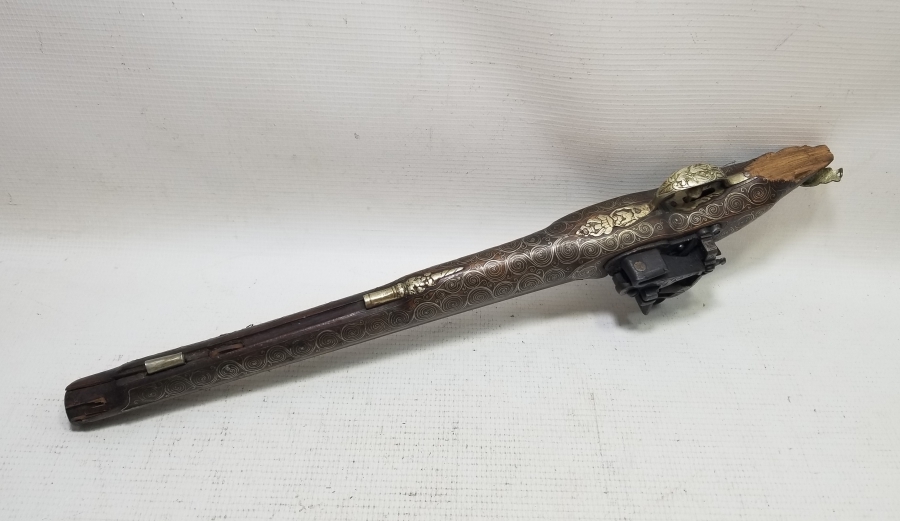 TAMAMI GÜMÜŞ İŞLEMELİ ÇOK NADİR OSMANLI DÖNEMİ PİŞTOV