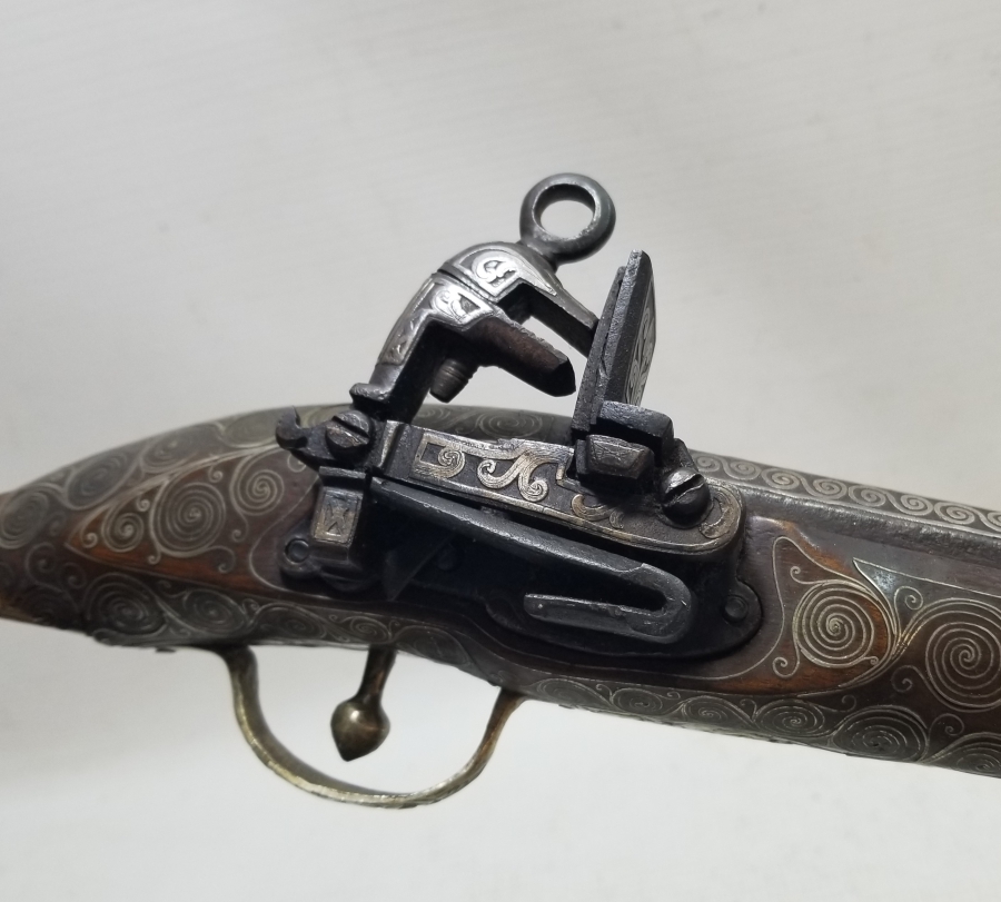 TAMAMI GÜMÜŞ İŞLEMELİ ÇOK NADİR OSMANLI DÖNEMİ PİŞTOV