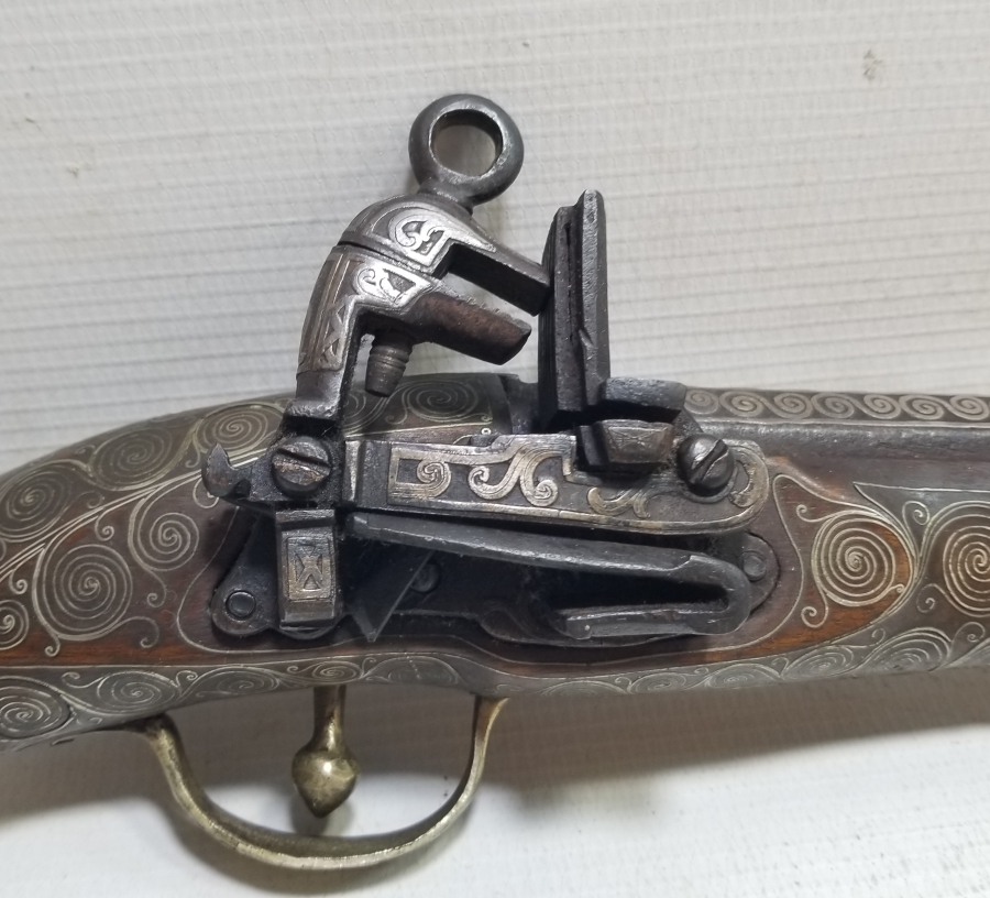 TAMAMI GÜMÜŞ İŞLEMELİ ÇOK NADİR OSMANLI DÖNEMİ PİŞTOV