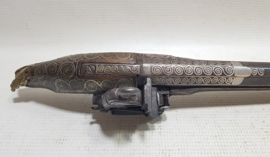 TAMAMI GÜMÜŞ İŞLEMELİ ÇOK NADİR OSMANLI DÖNEMİ PİŞTOV