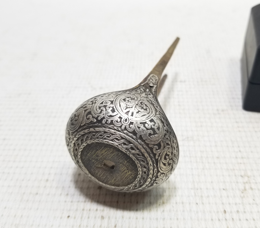 YOĞUN GÜMÜŞ ÇAKMA İŞÇİLİKLİ OSMANLI DÖNEMİ PİŞTOV ÇANAĞI