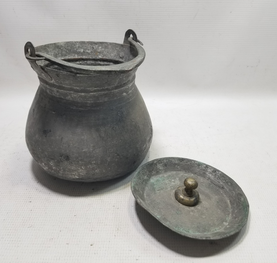 ÜZERİ OSMANLICA YAZILI OSMANLI DÖNEMİ NADİR YOĞURT BAKRACI