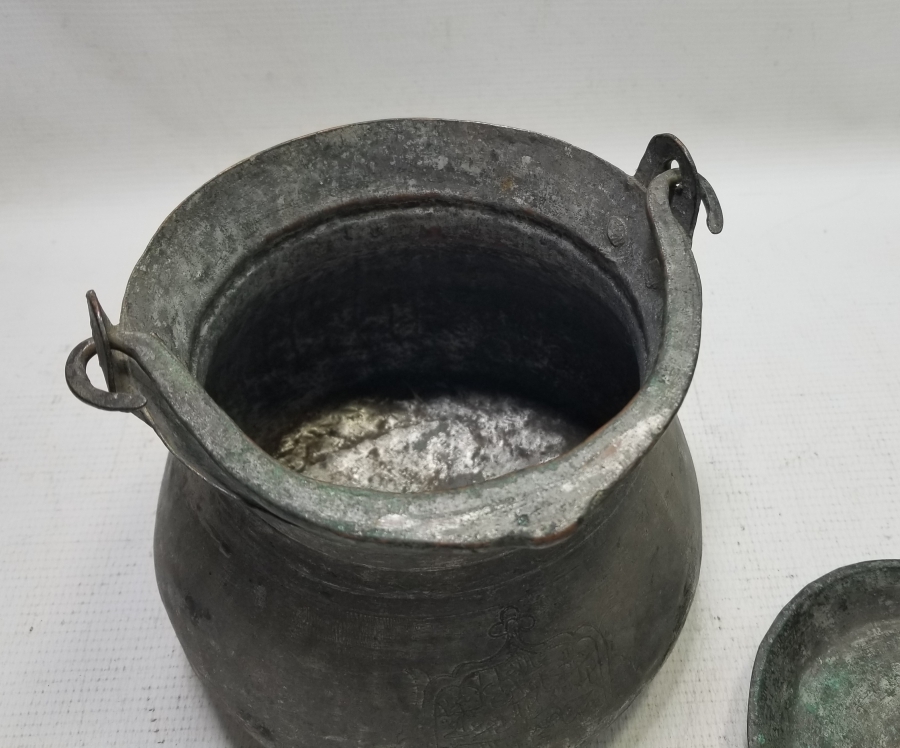 ÜZERİ OSMANLICA YAZILI OSMANLI DÖNEMİ NADİR YOĞURT BAKRACI