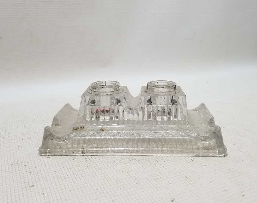 OSMANLI DÖNEMİ KRİSTAL KESME İŞÇİLİKLİ ASKERİ CAM HOKKA