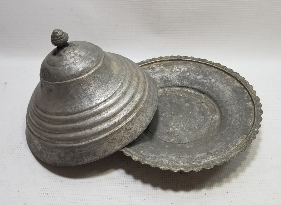 OSMANLI DÖNEMİ KUBBE FORMLU KAPAKLI LENGER