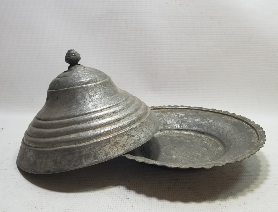 OSMANLI DÖNEMİ KUBBE FORMLU KAPAKLI LENGER