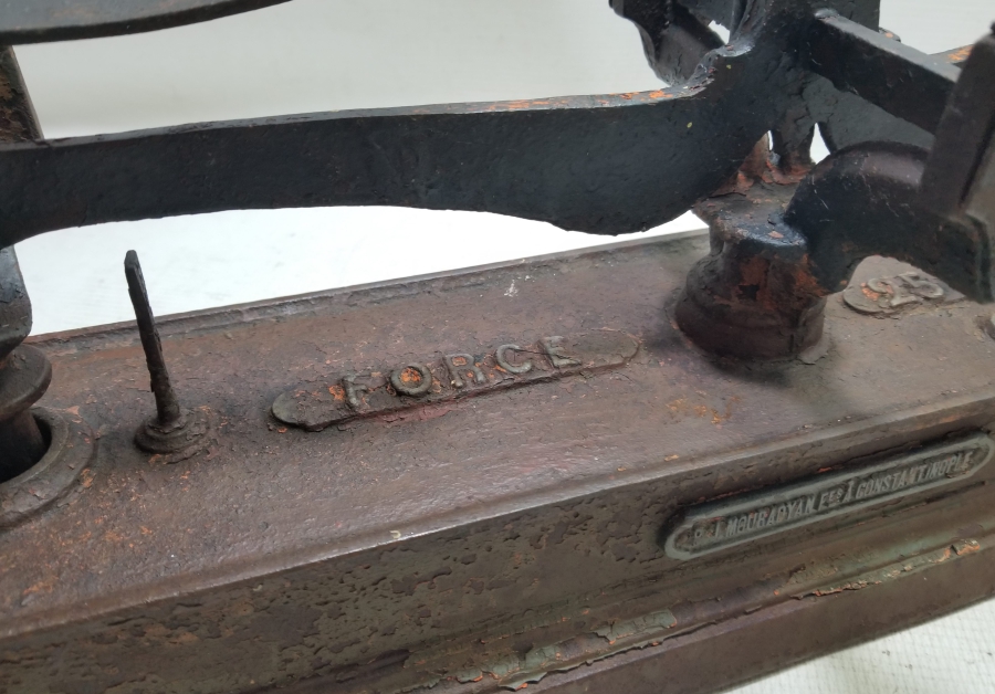 OSMANLI DÖNEMİ ERMENİ USTA YAPIMI NADİR TERAZİ