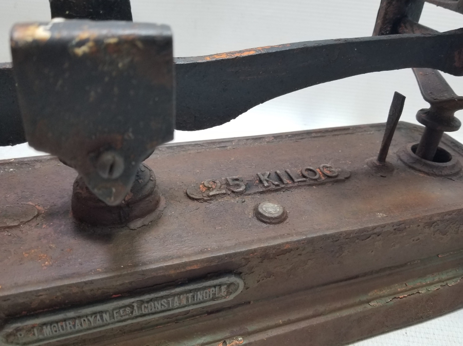 OSMANLI DÖNEMİ ERMENİ USTA YAPIMI NADİR TERAZİ