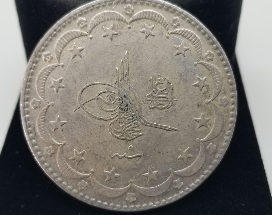 SULTAN MEHMET REŞAD DÖNEMİ 20 KURUŞ GÜMÜŞ MECİDİYE PARA