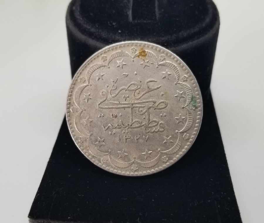 SULTAN MEHMET REŞAD DÖNEMİ 20 KURUŞ GÜMÜŞ MECİDİYE PARA