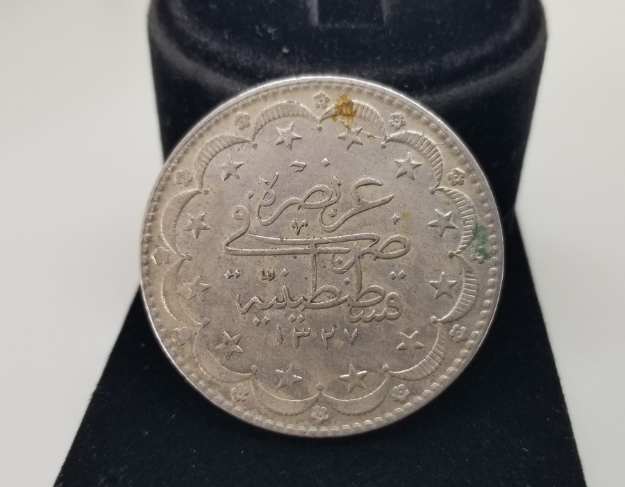 SULTAN MEHMET REŞAD DÖNEMİ 20 KURUŞ GÜMÜŞ MECİDİYE PARA