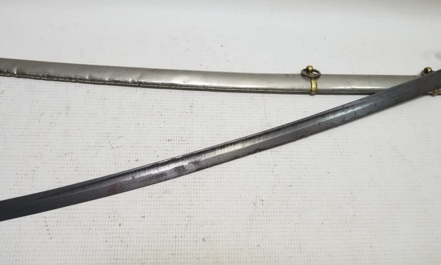 1. DÜNYA SAVAŞI DÖNEMİ KAN OLUKLU ORİJİNAL KININDA HAFİF SÜVARİ SUBAY KILICI