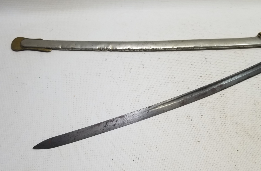 1. DÜNYA SAVAŞI DÖNEMİ KAN OLUKLU ORİJİNAL KININDA HAFİF SÜVARİ SUBAY KILICI