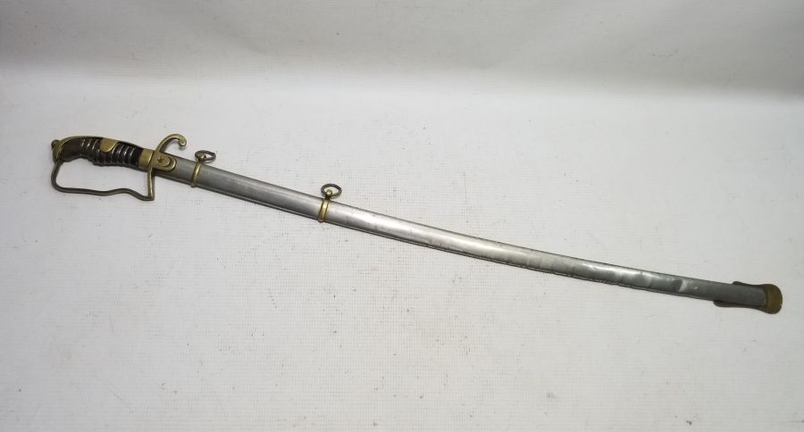 1. DÜNYA SAVAŞI DÖNEMİ KAN OLUKLU ORİJİNAL KININDA HAFİF SÜVARİ SUBAY KILICI