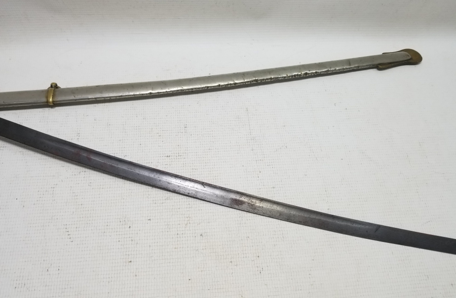 1. DÜNYA SAVAŞI DÖNEMİ KAN OLUKLU ORİJİNAL KININDA HAFİF SÜVARİ SUBAY KILICI