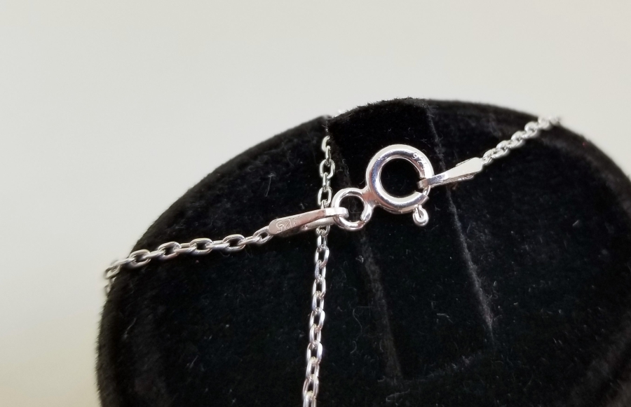 PIRLANTA TAŞLI ÖZEL YAPIM GÜMÜŞ KOLYE UCU