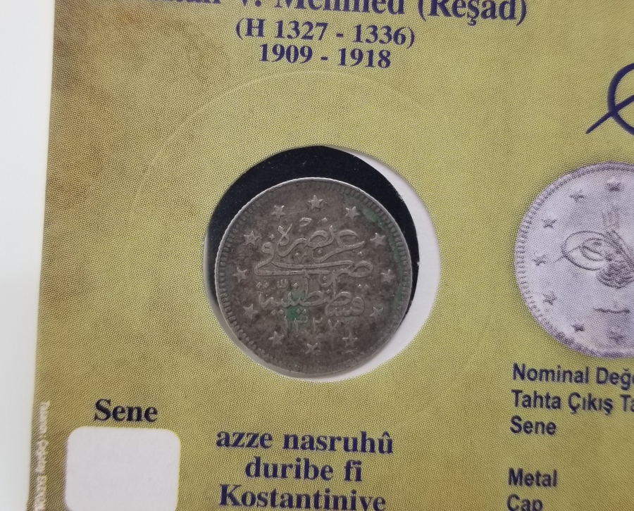 SULTAN MEHMET REŞAD HAN DÖNEMİ GÜMÜŞ 2 KURUŞ MECİDİYE