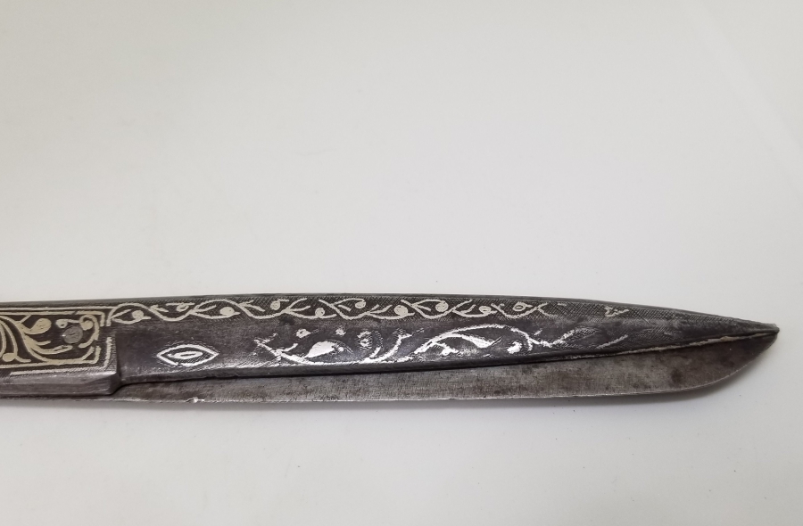 TAMAMI GÜMÜŞ ÇAKMA İŞÇİLİKLİ OSMANLI DÖNEMİ NADİR HATTAT MAKASI